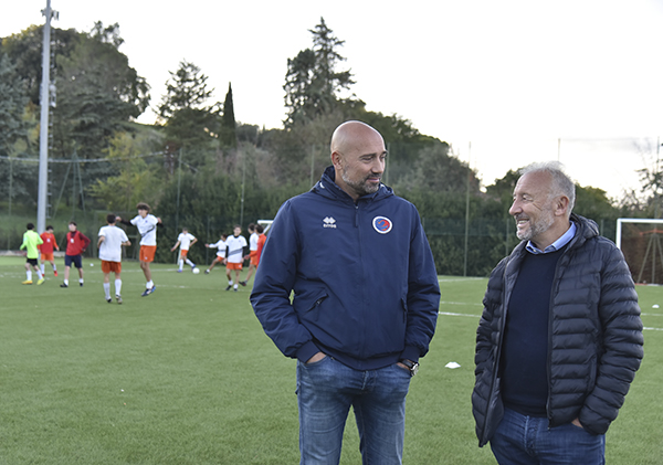 Alberto Zaccheroni in visita alla SES Perugia Academy